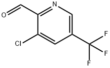3-クロロ-5-(トリフルオロメチル)ピリジン-2-カルボキシアルデヒド 化学構造式