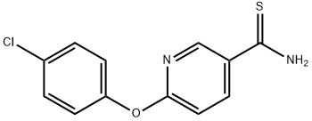 6-(4-CHLOROPHENOXY)PYRIDINE-3-CARBOTHIOAMIDE Structure