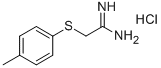 2-(4-METHYLPHENYLTHIO)ACETAMIDINE HYDROCHLORIDE Structure