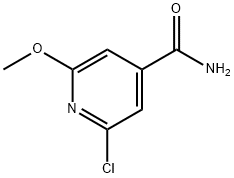 2-クロロ-6-メトキシイソニコチンアミド 化学構造式