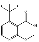 2-METHOXY-4-(TRIFLUOROMETHYL)PYRIDINE-3-CARBOXAMIDE Struktur
