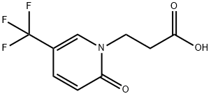 3-[2-氧-5-(三氟甲基)-1,2-二氢吡啶]丙酸, 175277-72-2, 结构式