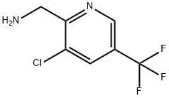 2-(AMINOMETHYL)-3-CHLORO-5-(TRIFLUOROMETHYL)-PYRIDINE HYDROCHLORIDE Struktur