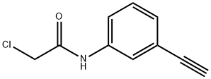 N1-(3-ETH-1-YNYLPHENYL)-2-CHLOROACETAMIDE Struktur
