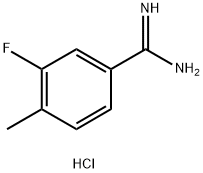 3-フルオロ-4-メチルベンズアミジン塩酸塩 化学構造式