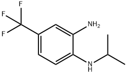 3-アミノ-4-(イソプロピルアミノ)ベンゾトリフルオライド 化学構造式