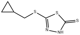 5-[(CYCLOPROPYLMETHYL)THIO]-1,3,4-THIADIAZOLE-2-THIOL Struktur