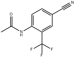 4-CYANO-2-(TRIFLUOROMETHYL)ACETANILIDE Struktur