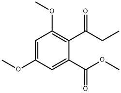 METHYL 3,5-DIMETHOXY-2-PROPIONYLBENZOATE Structure