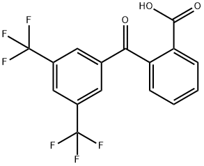 2-[3,5-BIS(TRIFLUOROMETHYL)BENZOYL]BENZOIC ACID Structure