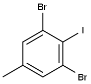1,3-二溴-2-碘-5-甲苯, 175278-10-1, 结构式