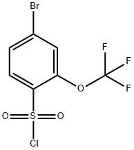 4-溴-2-三氟甲氧基苯-1-磺酰氯, 175278-14-5, 结构式