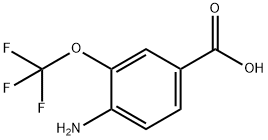 4-アミノ-3-(トリフルオロメトキシ)安息香酸 化学構造式