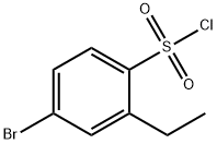 4-BROMO-2-ETHYLBENZENE-1-SULFONYL CHLORIDE Structure