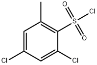 2,4-ジクロロ-6-メチルベンゼンスルホニルクロリド 化学構造式