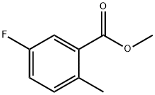 METHYL 2-METHYL-5-FLUOROBENZOATE Structure