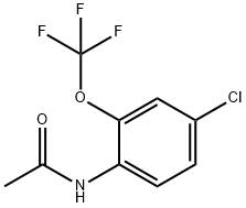 4'-クロロ-2'-(トリフルオロメトキシ)アセトアニリド 化学構造式