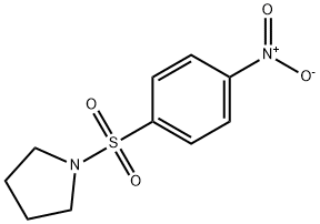 1-[(4-ニトロフェニル)スルホニル]ピロリジン 化学構造式