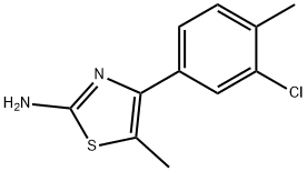 4-(3-CHLORO-4-METHYLPHENYL)-5-METHYL-1,3-THIAZOL-2-AMINE Structure