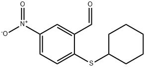 2-(CYCLOHEXYLTHIO)-5-NITROBENZALDEHYDE 化学構造式