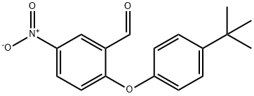 2-[4-(TERT-BUTYL)PHENOXY]-5-NITROBENZALDEHYDE 化学構造式