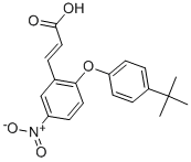 3-{2-[4-(TERT-BUTYL)PHENOXY]-5-NITROPHENYL}ACRYLIC ACID Struktur