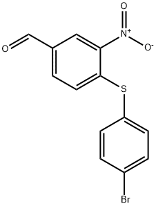 4-(4-BROMOPHENYLTHIO)-3-NITROBENZALDEHYDE Structure