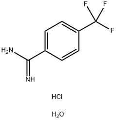 4-(TRIFLUOROMETHYL)BENZAMIDINE HYDROCHLORIDE DIHYDRATE Structure