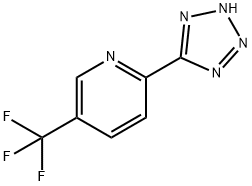5-[5-(トリフルオロメチル)-ピリド-2-イル]-1H-テトラゾール 化学構造式