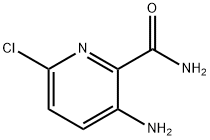 3-アミノ-6-クロロピリジン-2-カルボキサミド 化学構造式