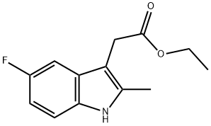 ETHYL (5-FLUORO-2-METHYL-1H-INDOL-3-YL)ACETATE Structure