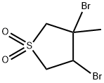 3,4-二溴-3-甲基-1Λ6-硫戊环E-1,1-二酮,17536-53-7,结构式