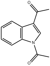 1,3-ジアセチル-1H-インドール 化学構造式