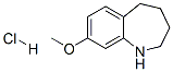 8-甲氧基-2,3,4,5-四氢-1H-苯并[B]氮杂卓盐酸盐 结构式