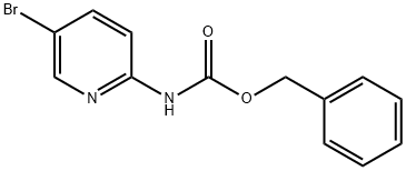 (5-ブロモピリジン-2-イル)カルバミン酸ベンジル 化学構造式