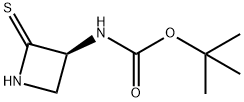 Carbamic acid, (2-thioxo-3-azetidinyl)-, 1,1-dimethylethyl ester, (S)- (9CI) Structure
