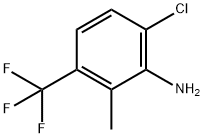 3-AMINO-4-CHLORO-2-METHYLBENZOTRIFLUORIDE Structure