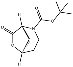 (1S,5R)-tert-Butyl 7-oxo-6-oxa-2-azabicyclo[3.2.1]octane-2-carboxylate Structure