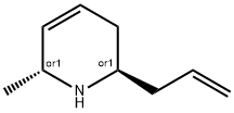 (2R,6R)-2-アリル-6-メチル-1,2,3,6-テトラヒドロピリジン 化学構造式
