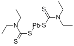 ビス[ジエチルジチオカルバミン酸]鉛(II) 化学構造式