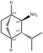 (+/-)-2-ENDO-AMINO-3-EXO-ISOPROPYLBICYCLO[2.2.1]HEPTANE HYDROCHLORIDE Struktur
