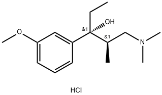 (2R,3R)-1-(DiMethylaMino)-3-(3-Methoxyphenyl)-2-Methylpentan-3-ol hydrochloride Structure