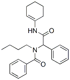 Benzeneacetamide, alpha-(benzoylbutylamino)-N-1-cyclohexen-1-yl- (9CI) 化学構造式
