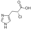 (R)-(+)-2-Chloro-3-[4(5)-imidazolyl]propionic Acid Structure