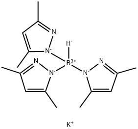 三(3,5-二甲基-1-吡唑基)硼氢化钾, 17567-17-8, 结构式
