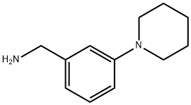 3-哌啶苯基甲胺, 175696-71-6, 结构式