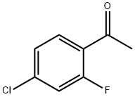 4'-クロロ-2'-フルオロアセトフェノン 化学構造式