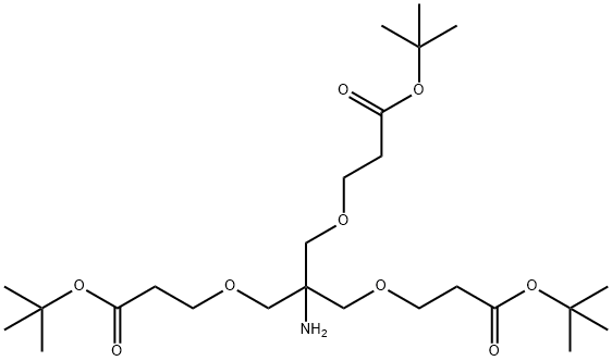 TERT-BUTYL 3,3'-(2-AMINO-2-((3-TERT-BUTOXY-3-OXOPROPOXY)METHYL)PROPANE-1,3-DIYL)BIS(OXY)DIPROPANOATE,175724-30-8,结构式