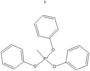 よう化メチルトリフェノキシホスホニウム 化学構造式