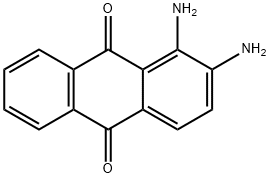 1,2-ジアミノ-9,10-ジヒドロアントラセン-9,10-ジオン 化学構造式